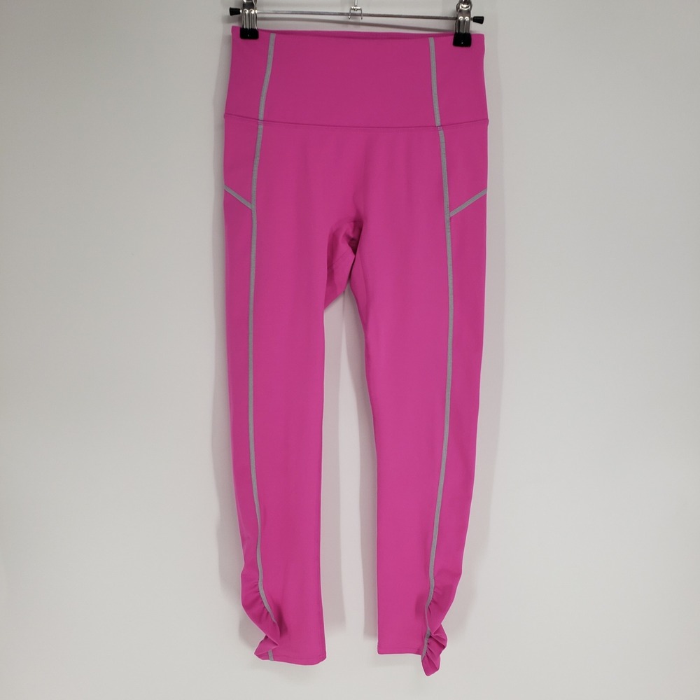 Free People FP Movement Youre a Peach 7/8 Leggings Sz XS Hot Pink High Rise Neon